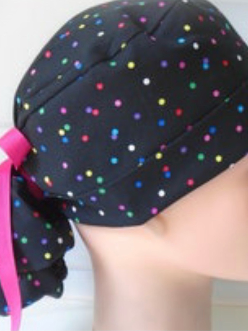 Polka Dot Surgical Scrub Hat